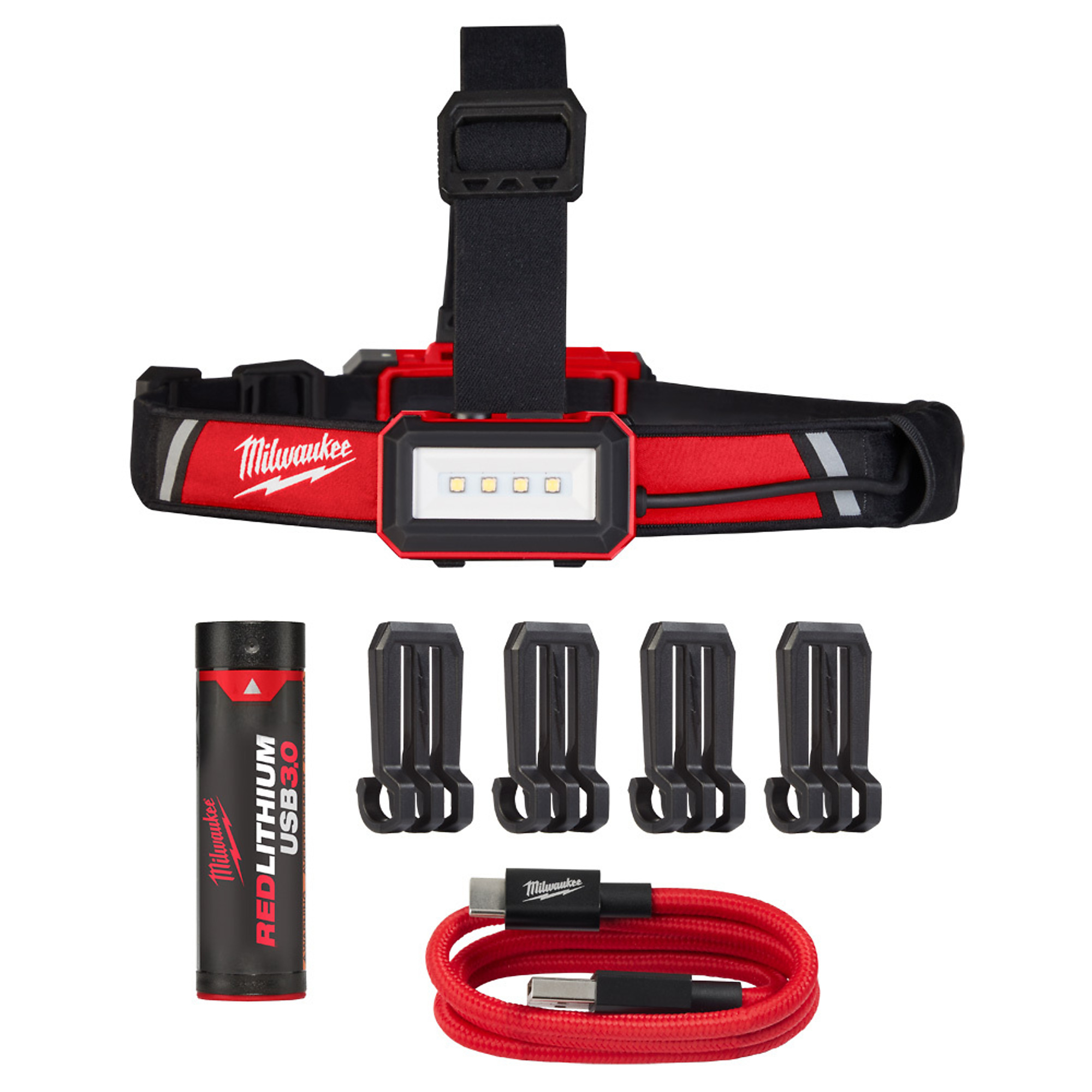 Milwaukee USB Rechargeable Low-Profile Floodlight Headlamp, 600 Lumens, Model# 2115-21